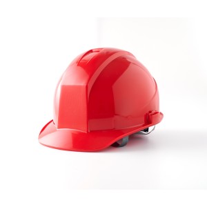 Synos หมวกนิรภัย รุ่น V3 สีแดง ปรับหมุน 6 จุด SCREEN LOGO SYNOS ด้านหลังหมวก