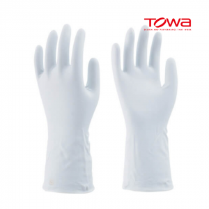 ถุงมือ PVC กันสารเคมี TOWA สีขาว รุ่น 781