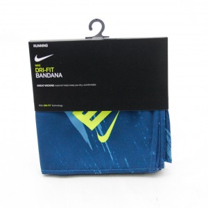 NIKE BANDANA PRINTED DUTCH BLUE/COURT BLUE/VOLT OSFM