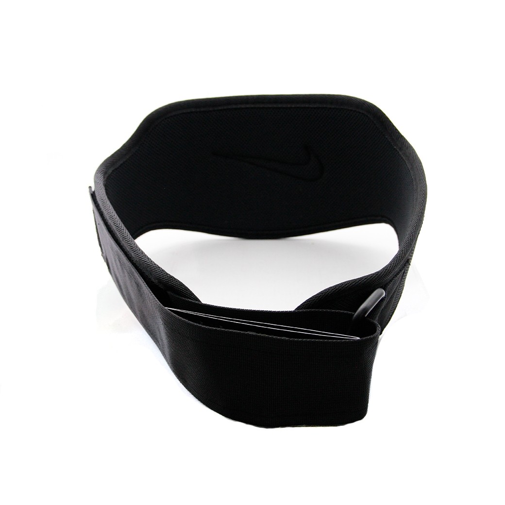 NIKE STRENGTH TRAINING BELT 3.0 BLACK BLACK WHITE