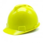 หมวกนิรภัย แบบมีรูระบายอากาศ SYNOS รุ่น Mc รองในเป็นผ้าไนล่อน 6 จุด ปรับหมุน (สีเหลือง)