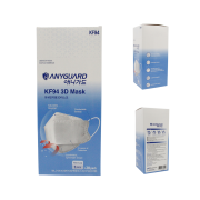 หน้ากากกันฝุ่น Anyguard 4 ชั้น มาตรฐาน KF94 (กล่องละ 20 ชิ้น)